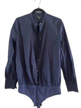 J.CREW - Long-Sleeve Shirt Jacket Bodysuit